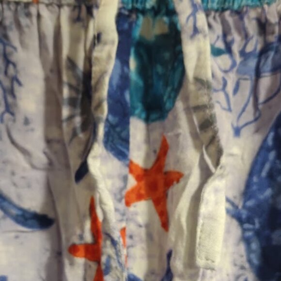 SEA TURTLES COLORFUL OCEAN ADVANCE APPARELS LOUNGEWEAR PANTS ELASTIC WAIST  XL - Picture 6 of 10